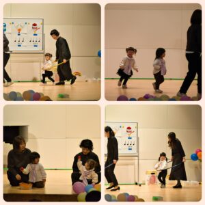 リトミック、体いっぱい表現する姿